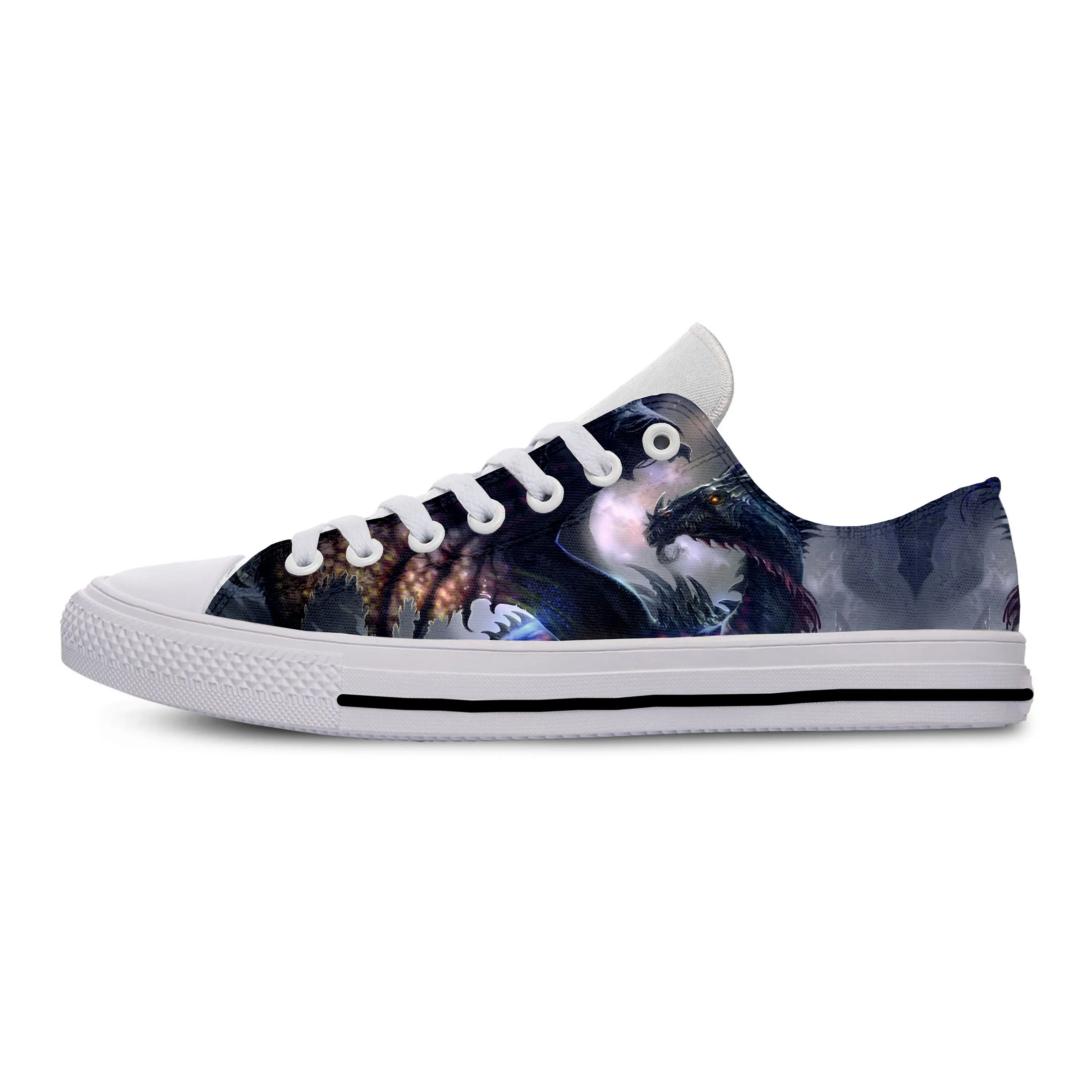 Лидер продаж 2019 года модные мужские и женские кроссовки с 3D принтом дракона в