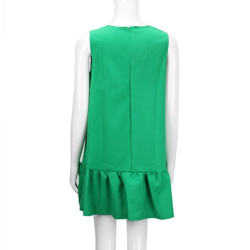 BONGOR LUSS женщины dress лето 2017 свободные хем ruffle мини повседневные женские платья