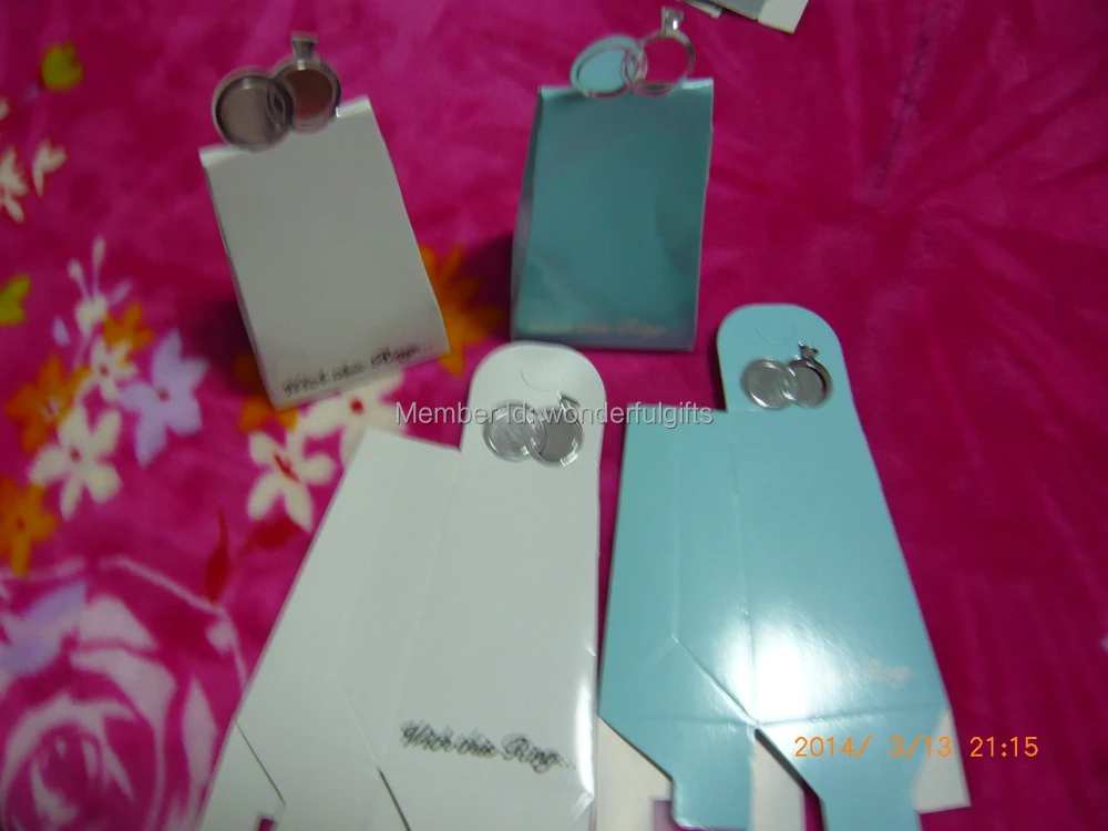 

Free shipping Gift box 400pcs/lot wedding favor With this Ring Elegant Icon Favor Box + candy box
