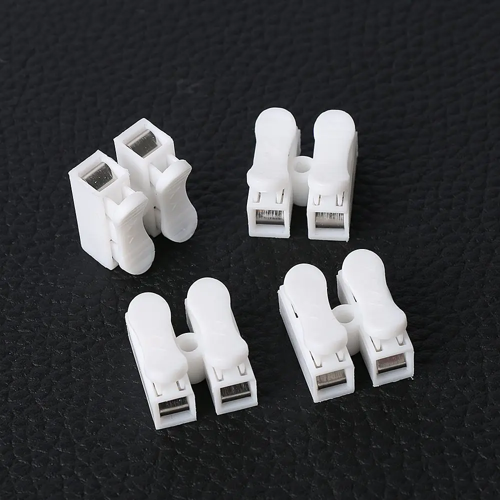 10 шт. 2P Кабельный соединитель клеммный блок пружинный зажим без сварки винтового