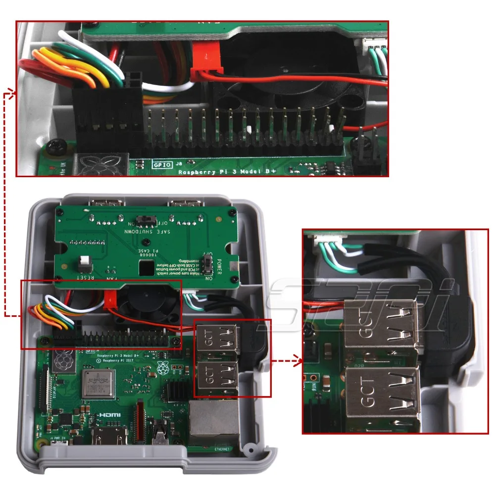 В наличии! 52Pi Retroflag оригинальный SUPERPi CASE-J NESPi чехол с дополнительным игровым