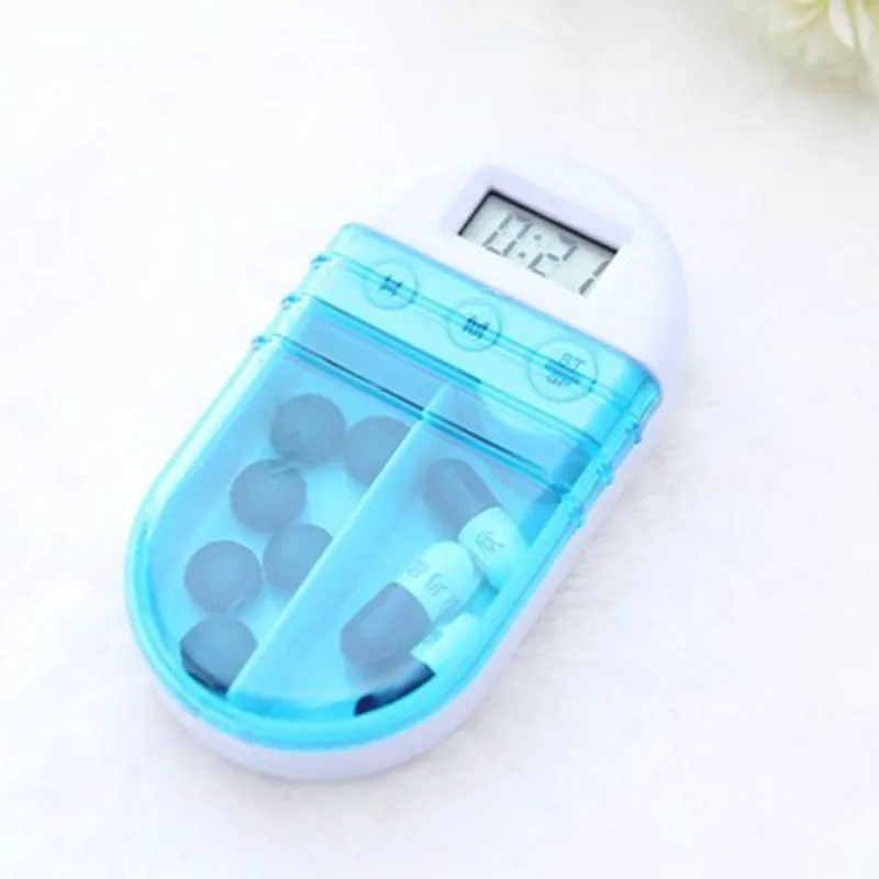 Портативный интеллектуальный электронный чехол с сеткой для таблеток таймером и