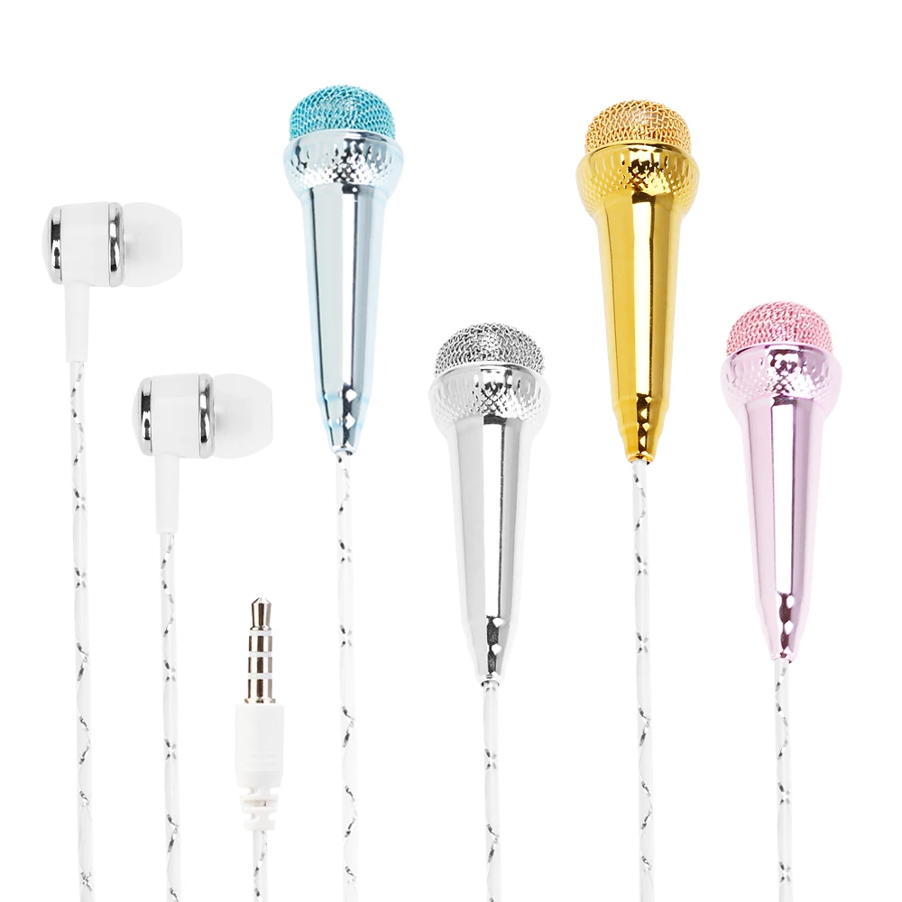 Микрофоны микрофон для телефона фильтр с наушниками Караоке Музыка Звуковой