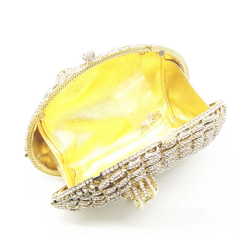 

New Arrival Diamond Lady Evening Clutch XIYUAN Bags High-End Animal Shape Hollow Out Crystal Clutches Bags Luxury Women's Clutch