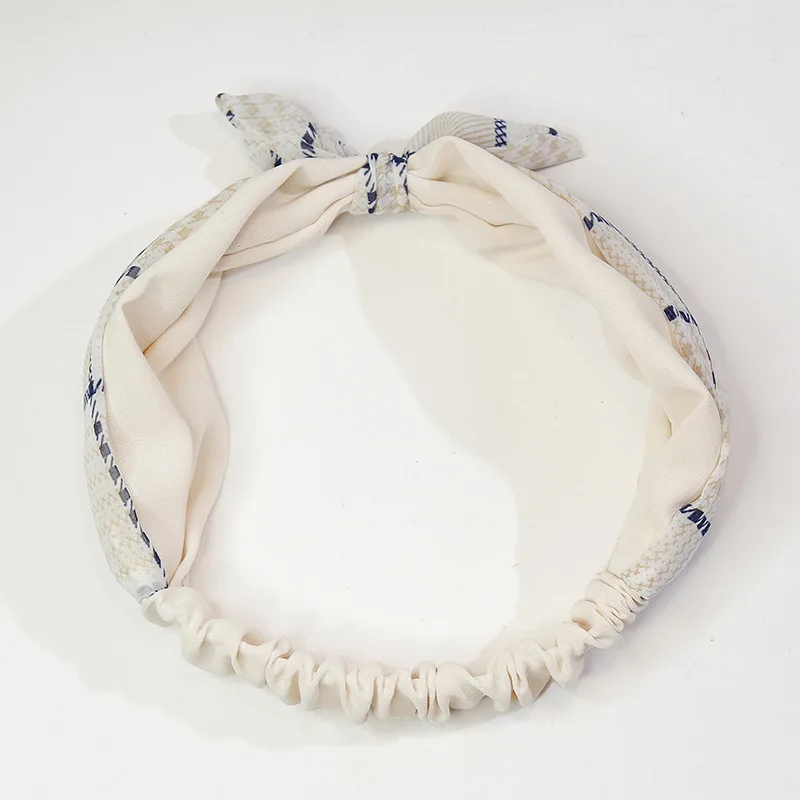 Шифоновый ободок для девочки с заячьими ушками высокий эластичный комфорт