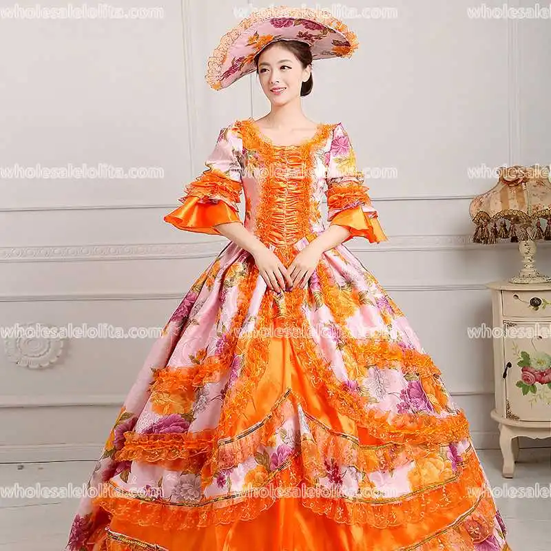Вечернее платье 18 го века средневековое Рококо/нарядные платья в викторианском