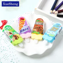 Высокое качество Kawaii ластик мороженое Ластик Канцелярские товары детские подарочные игрушки школьные принадлежности случайный цвет