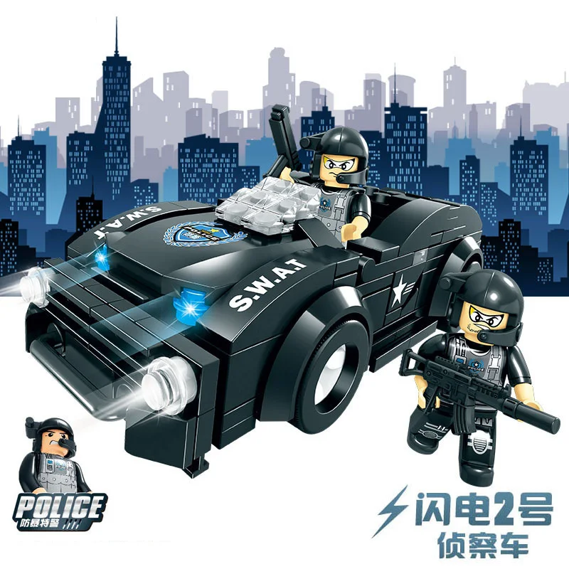 Детские развивающие строительные блоки игрушка Совместимость с legoingly city Special police