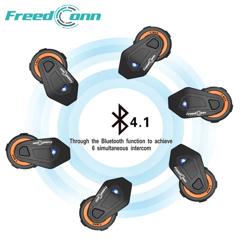 FreedConn Новый полнодуплексный Bluetooth домофон 1500 м мотоциклетная гарнитура для езды
