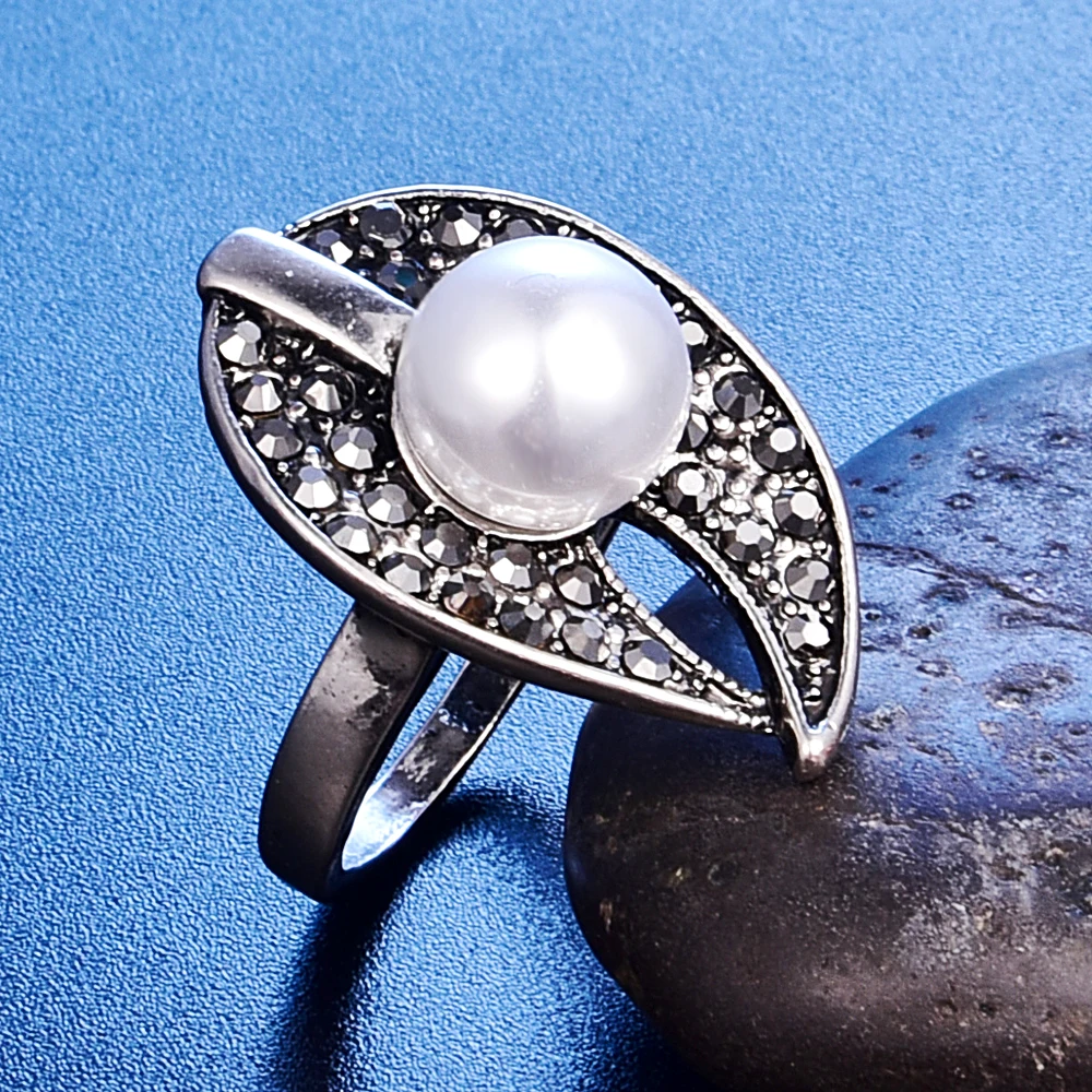 Винтажный жемчужный Свадебный комплект ювелирных изделий для женщин