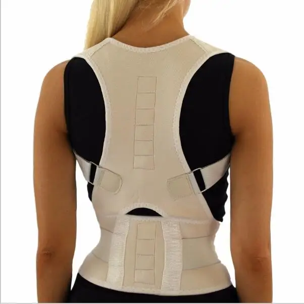 

Adjustable Magnetic Therapy Posture Corrector Brace Shoulder Back Support Belt for Male Female Braces & Supports Belt 10 Magnets