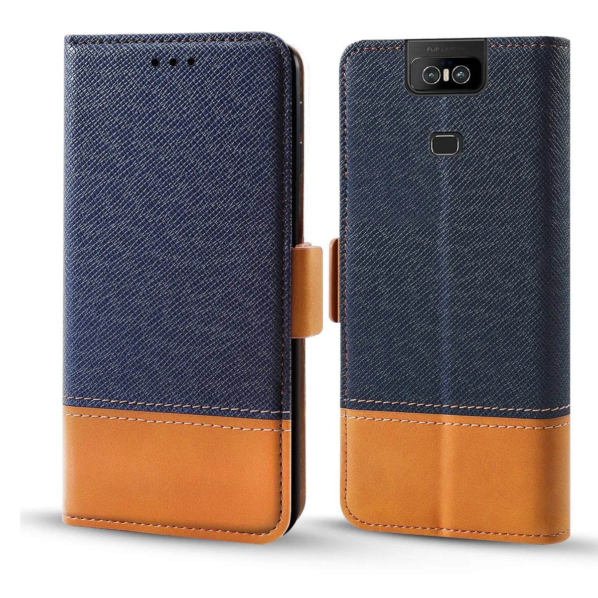 Для Asus Zenfone 6 ZS630KL чехол Роскошный двойной цвет PU кожаный флип Стенд Бумажник чехол для Asus ZS630KL Чехол держатель карты Магнитный