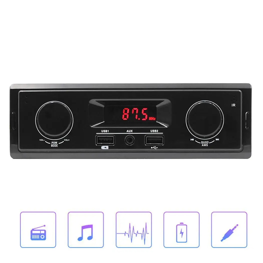 СВЕТОДИОДНЫЙ цифровой экран дисплей Автомобильный MP3 радио плеер кабель питания