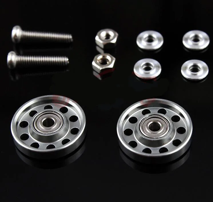 Бесплатная доставка 2 пары 13 мм направляющий ролик из алюминиевого сплава 95301 с