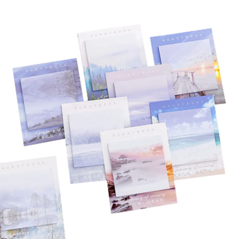 1 шт. новый креативный пейзаж Тур блокнот бумага почтовая липкая для заметок