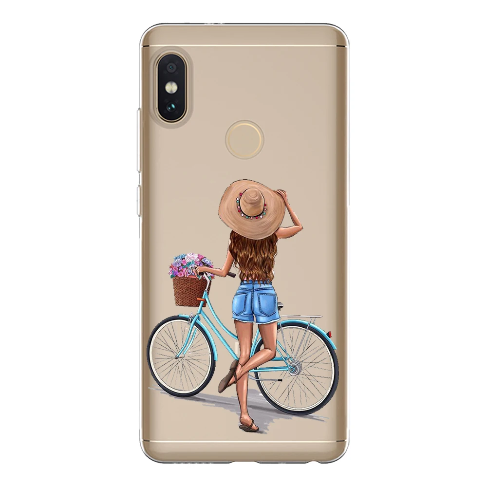 Soft TPU Funda For Xiaomi Redmi 5 Plus 6 6A Note 4 4X Pro Case Cover Silicone Capa Fashion Cute Sexy Girl Coque Phone Shell |