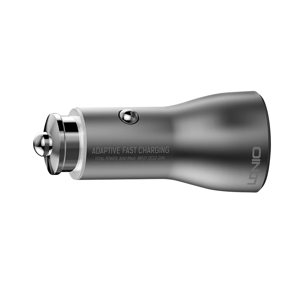 LDNIO Dual USB быстрое мобильное автомобильное зарядное устройство с 2 QC3.0 Быстрая зарядка USB порт для iPhone/samsung сотовый телефон