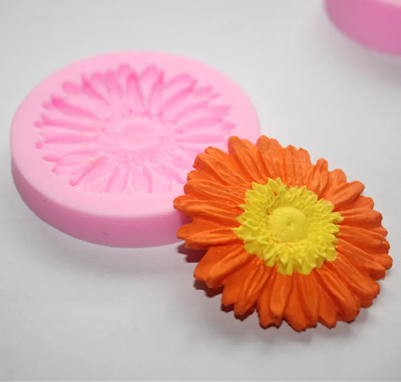 Большая Цветочная Хризантема раннее мыло шоколадная форма для кухни выпечка FM