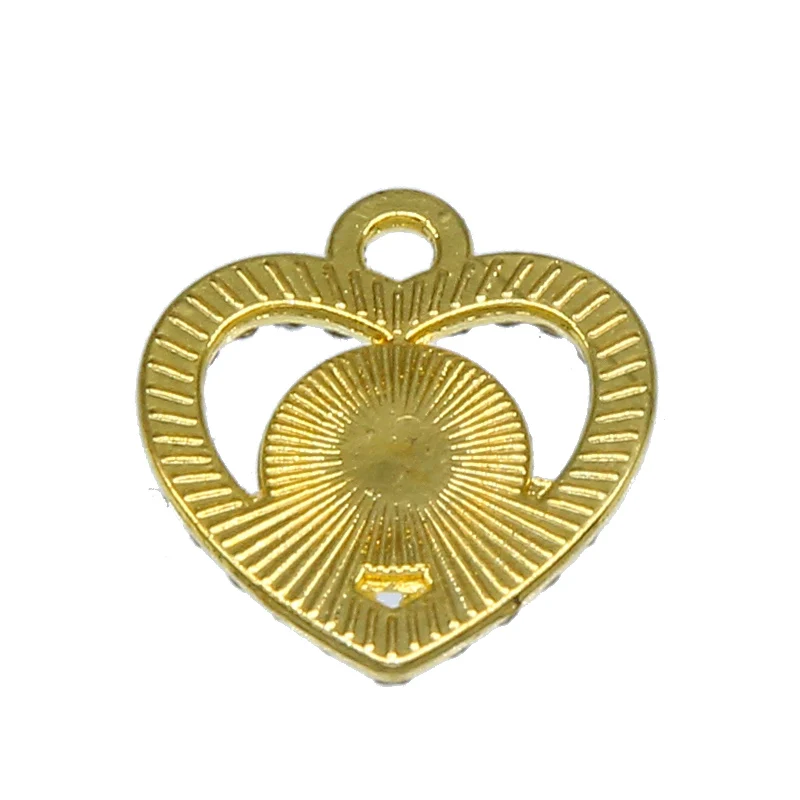 6pcs Lucky Eye Heart Necklace Pendant DIY Bracelet Accessories enamel charms for jewelry making | Украшения и аксессуары