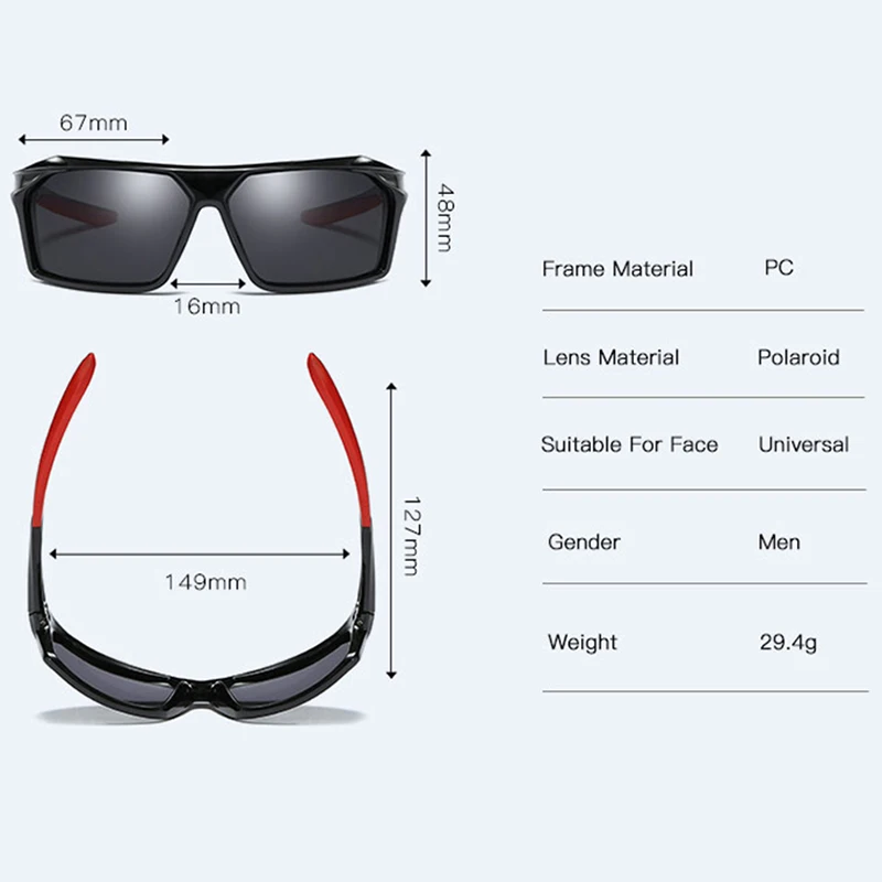 

Classic Men Polycarbonate Polarized Sunglasses Aviation HD Driving Sun Glasses Male Sport Sunglasses lunette soleil homme oculos
