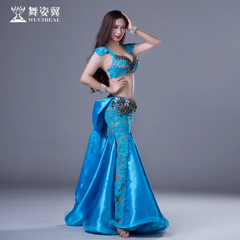 Костюм для танца живота Bellydance костюм с алмазной вышивкой одежда бюстгальтером