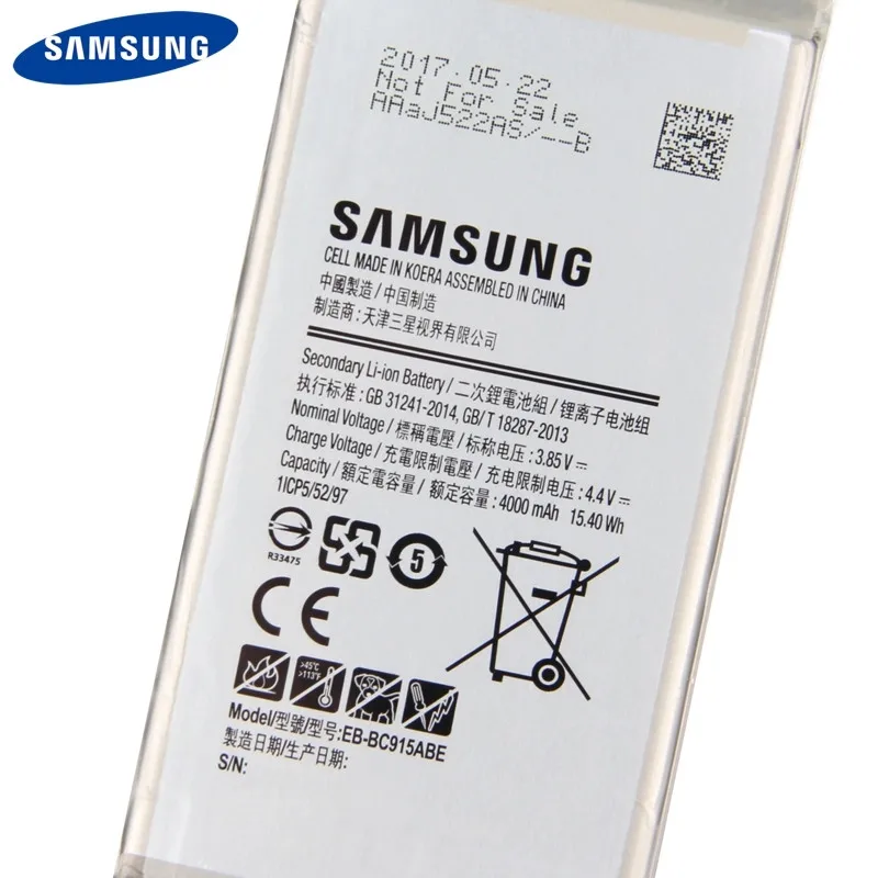 Оригинальная запасная аккумуляторная батарея для SAMSUNG GALAXY C10 C9150 телефона 4000