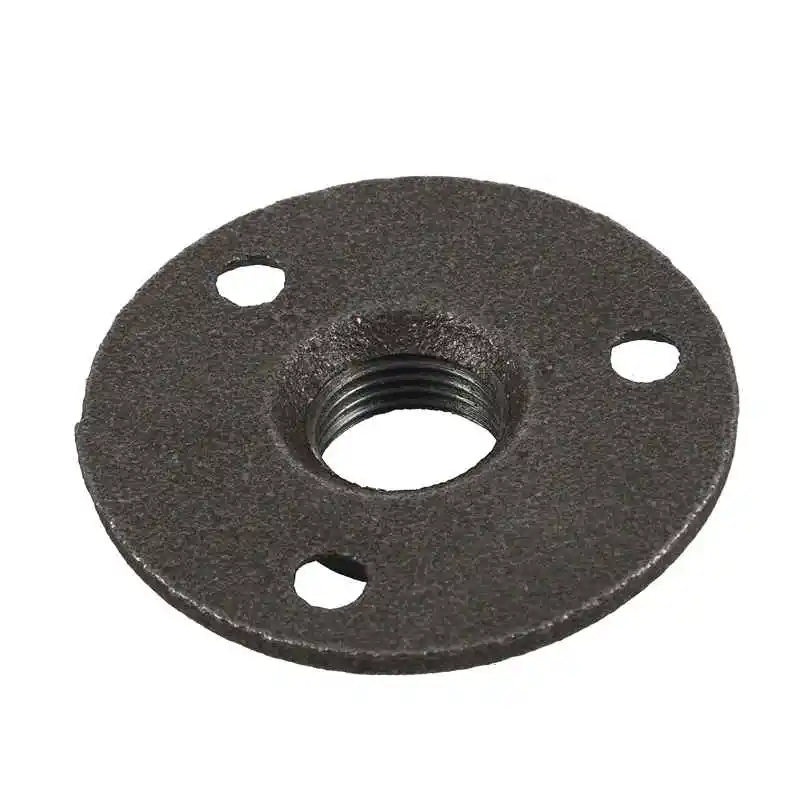 1/2 inch Black Cast Iron Pipe Fittings Floor Flange BSP Threaded |