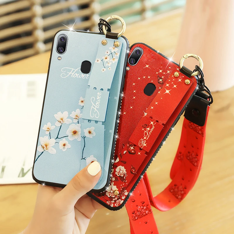 Модный чехол для телефона с разбитыми цветами Samsung Galaxy A30 силиконовый мягкий