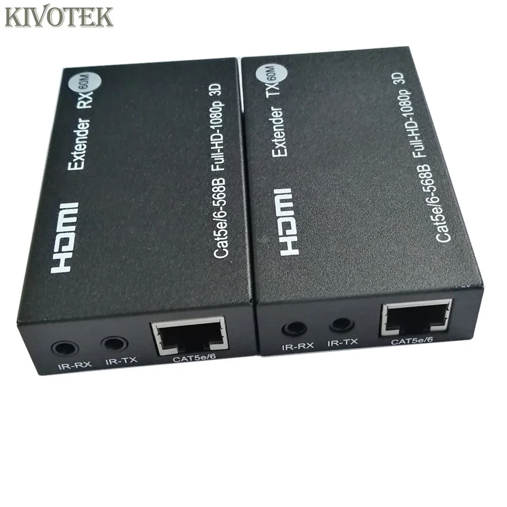 60 м HDMI расширитель трансивер передатчик/приемник по одной кошке 5E/6 поддержка 3D