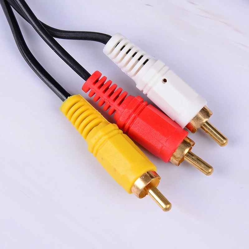 Переходник с 3 штекерами RCA штекер штекер/штекер на 3rca гнездо Аудио Видео AV