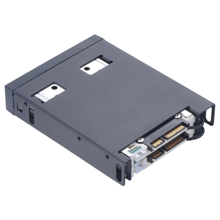 Uneatop алюминиевый 2x2," SATA лоток-меньше горячей замены SSD HDD мобильный стеллаж для 3,5" флоппи отсек жесткий диск чехол