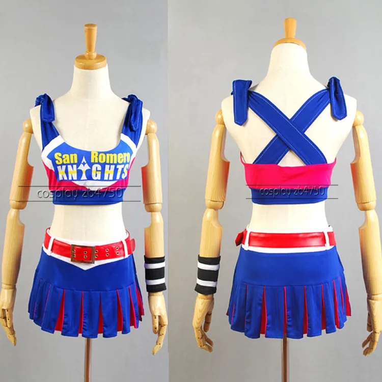 

2016 Lollipop Chainsaw Juliet Cheerleaders dress cosplay halloween Costumes