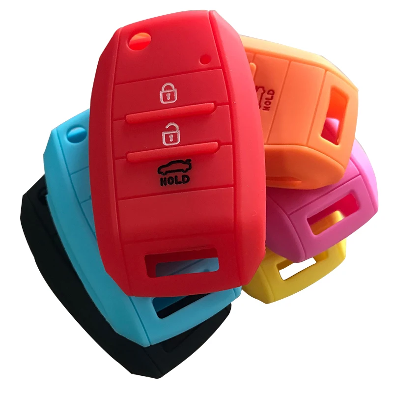 

Car Silicone Flip Folding Key For KIA Rio Sportage 2015 Ceed Sorento Cerato K2 K3 K4 K5 Flip Key Set Jacket Cover Case Remote