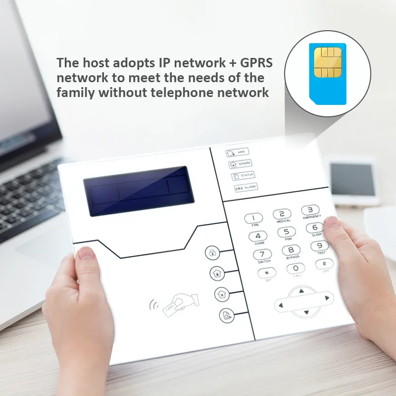 Беспроводной комплект сигнализации TCP IP GSM для домашней системы безопасности на