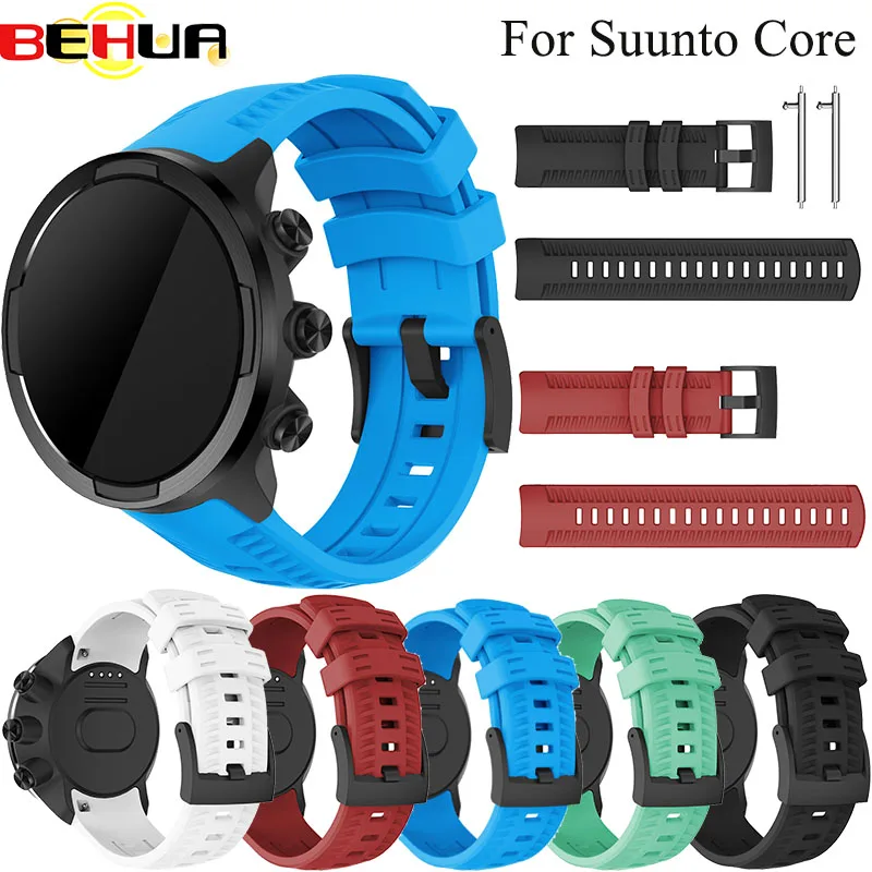 Ремешок силиконовый для спортивных часов сменный Браслет смарт Suunto 9
