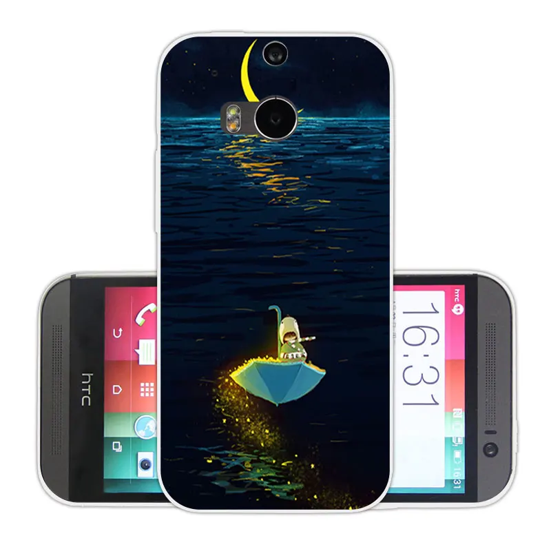 For HTC One M8 M8s Case M8/M8S Cell Phone Cases Soft Tpu Back Cover M8/ M 8 S /M Silicone Brick Road Funda |