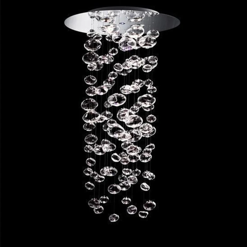 ZX современная светодиодная стеклянная хрустальная люстра с пузырьковым