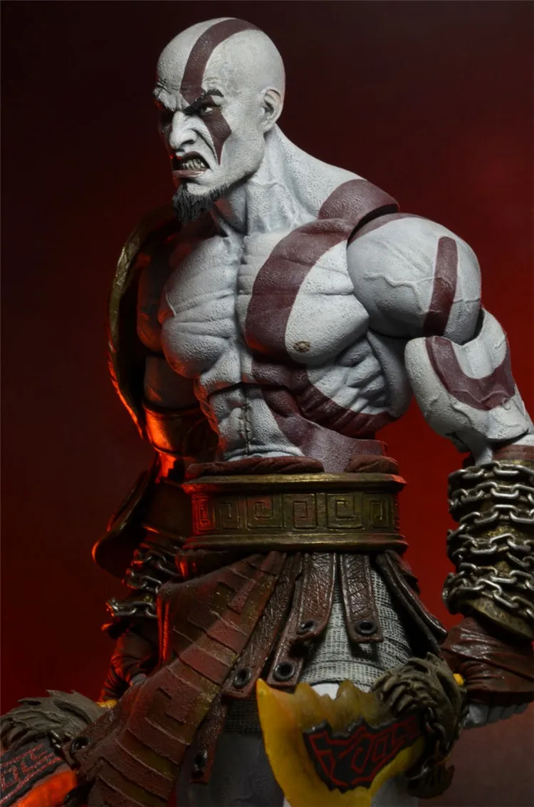 Игрушка Кратос GOD OF WAR 3 game heros Kratos Ghost of Sparta фигурки героев из ПВХ 18 см бесплатная