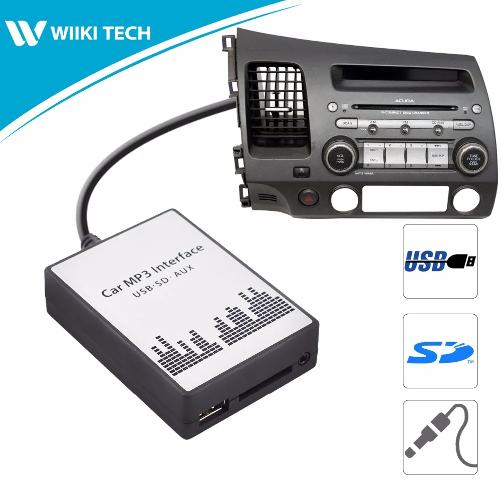 Автомобильный Радио APPS2Car USB SD AUX Интерфейс цифровой музыкальный чейнджер Mp3