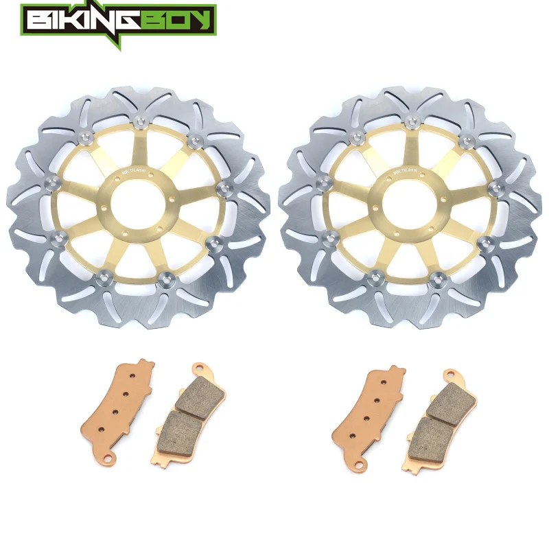 Передние тормозные диски BIKINGBOY VFR 800 Fi перехватчик 98-05 VFR800 ABS 02-10 GL 1800 GOLD WING 01-15 03 04 06 07