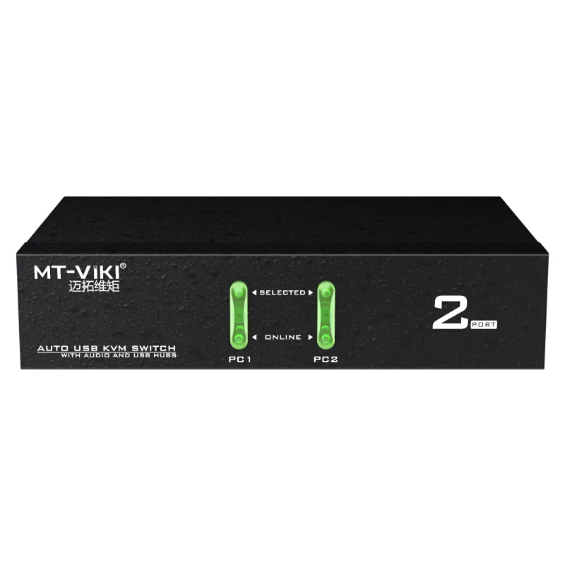 MT Viki 2 порта USB KVM переключатель Hotkey проводной пульт дистанционного управления с