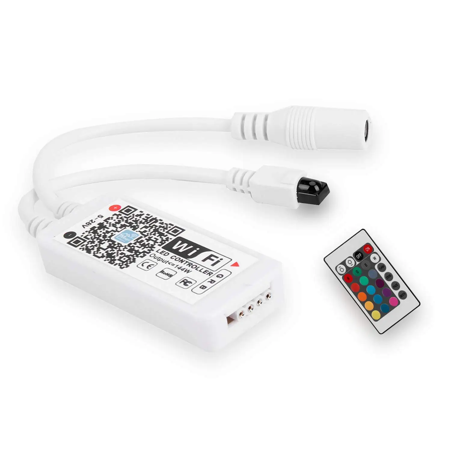 WiFi rgb контроллер для Светодиодный светильник полоски работает со смартфоном