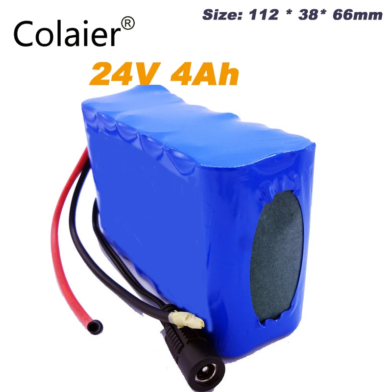Colaier 24V 4000 18650 аккумуляторная батарея 25,2 V 4000mAh Портативное зарядное мини-устройство для светодиодный/лампа/камера