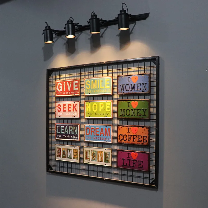 Dl винтажный номерной знак с буквенным принтом металлические таблички Route 66 love Beer