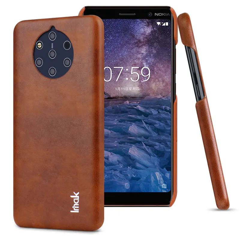 IMAK Ruiyi серия Роскошная кожа из искусственной кожи чехол для Nokia 9 PureView Жесткий PC