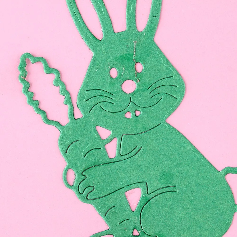 Cute Animal Rabbit Metal Cutting Dies Stencils for DIY Scrapbooking New 2019 Album Paper Card Decor Embossing Die Cuts Easter | Дом и сад
