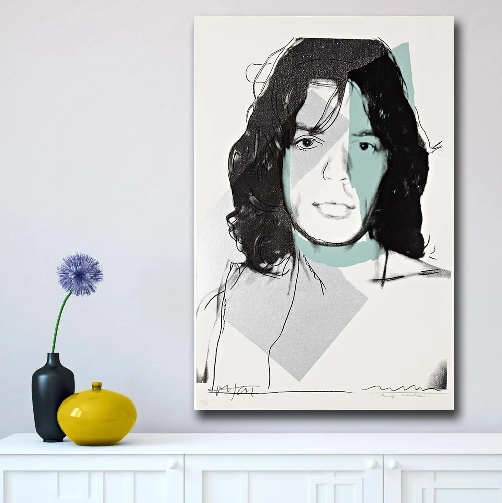 Поп-арт-стена Art Mick Jagger 19 Энди Уорхол кабинет декор для спальни Настенная картина