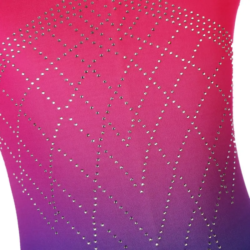 

Gradient Ramp Plain Sleeveless Splice Color Dance Gymnastics Leotard One-piece Dancing Clothing For Girls 5-14Y New