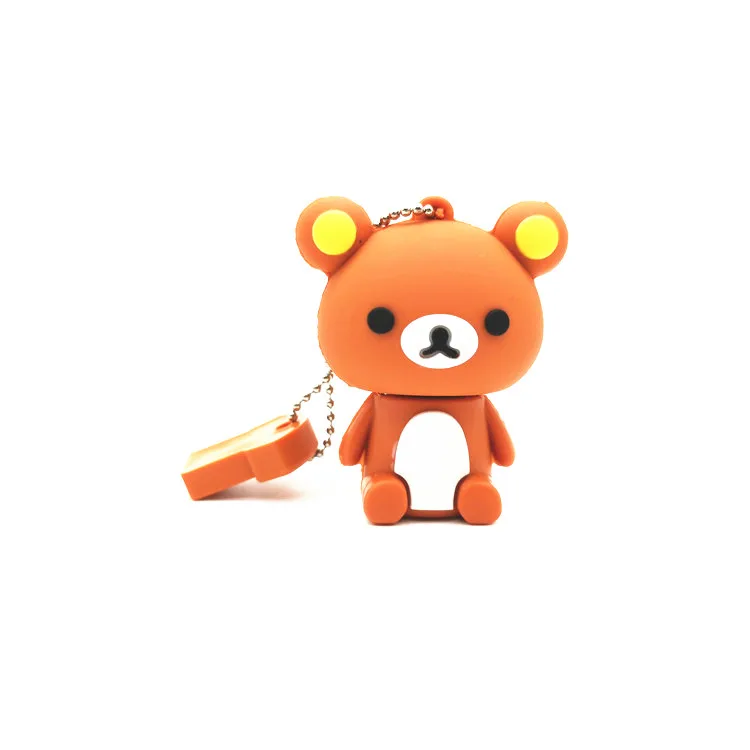 Новый милый USB флеш накопитель Rilakkuma в виде медведя 4 ГБ 8 16 32 64 флешка карта памяти