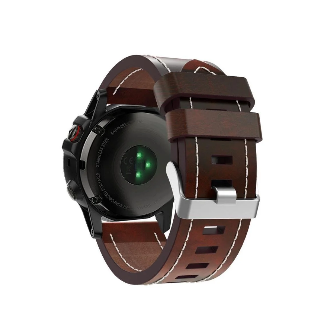 Роскошные кожаные часы 26 мм браслет ремешок для Garmin Fenix 5X/Fenix 3/Fenix 3 HR